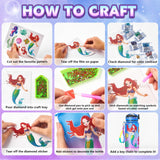 Decorate Your Own Water Bottle Kits for Girls - Kids Water Bottle Birthday Gifts for 4 5 6 7 8-12 Year Old Girl DIY Mermaid Birthday Decorations Arts and Crafts for Kids Ages 6-8 Girls Christmas Gift