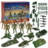 Ogrmar Christmas 2023 Advent Calendar Kids 24 Days Countdown Calendar with Military Soldier Army Man Toys for Kids Holiday Gift