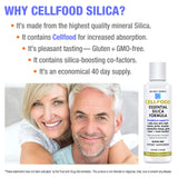 Cellfood Essential Silica Anti-Aging Formula, 4 fl oz, 2 Pack - Supports Healthy Bones, Joints, Hair, Skin, Nails, Teeth & Gums - Easy to Absorb - Gluten Free, Thiaminase Free, Non-GMO - 80-Day Supply