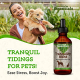 Animal Essentials Tranquility Blend Herbal Formula for Dogs & Cats, 2 fl oz - Made in USA, Calming Supplement, Anxiety Relief