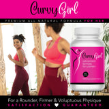 Curvy Girl- Female Weight Gain Pills- Butt and Breast Enhancement for Women- Get your Curves Fast- Fill Out your Jeans and Fit in that Swimsuit Without Surgery or Padding- 90 Veggie Capsules