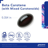Pure Encapsulations Beta Carotene (with Mixed Carotenoids) | Hypoallergenic Antioxidant and Vitamin A Precursor Supplement | 90 Softgel Capsules