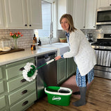 Libman Tornado Spin Mop System Plus 2 Refill Heads | Mop and Bucket with Wringer Set | Floor Mop | Spin Mop | Libman Mop | Mops for Floor Cleaning | Hardwood Floor Mop | 3 Total Mop Heads Included