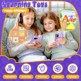 Kids Smart Phone Toys for Girls,Unicorn Gift Toys for Girls Ages 3-9 Christmas Birthday Gifts Mini Smart Phone Toys with 2.8" Touchscreen 16 Learning Games Dual Camera Music Player, 8G SD Card Purple