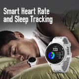 COROS PACE 2 Sport Watch GPS Heart Rate Monitor, 20 Days Long Battery Life, Barometer, Lightweight, Strava, Training Plan, Navigation, Sleep Track, Swim, Bike, Run, Strength, Treadmill-White Silicone