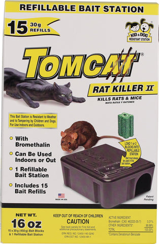 Tomcat Rat Killer Ii Refillable Bait Station 1lb