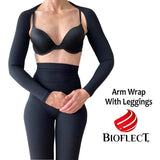 Bioflect® Capri Compression Leggings with Bioceramic Fibers and Micro-Massage Knit- for Support and Comfort - Black XXL