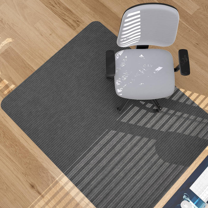 Placoot Desk Chair Mat for Hardwood Floor & Tile 55"x35" Office Chair Mat for Rolling Chairs Large Anti-Slip-Recyclable Material Computer Chair Mat Rug for Office/Home