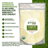 Organic Astragalus 10:1 Extract Powder | Huang Qi Concentrate Granules | Lab Tested, USDA Organic 4oz / 112g by Dimmak Herbs
