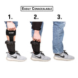 Ghost Concealment Ankle Holster for Concealed Carry Pistol | Universal Leg Carry Gun Holster with Magazine Pouch | Men and Woman Holster