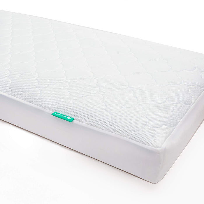 Newton Baby Waterproof Crib Mattress Pad | Ultra-Breathable Quilted Layer for Comfort & Universal Fitted Skirt for Secure Fit | Machine Washable | Crib Mattress Protector Pad Waterproof, 1 Pack