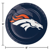 Trendware Denver Broncos Paper Plate and Napkin Party Kit, Serves 16