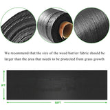 WFLNHB Weed Barrier Landscape Fabric 3FTx200FT Heavy Duty Barrier Fabric Ground Cover Block