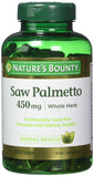 Nature's Bounty Saw Palmetto 450 mg Capsules 250 ea