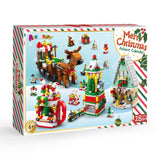 AEROQUEST Advent Calendar 2023 - Toy Building Sets for Christmas Holiday Countdown Building Block Sets for kids Toy Gift Idea to Adventure with Daily Collectible Surprises(Christmas Sleigh)