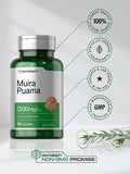 HORBAACH Muira Puama Extract 2200 mg | 90 Capsules | Non GMO, Gluten Free