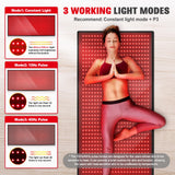 Red Light Therapy Mat for Body, 71"x 31" Red Light Therapy Blanket Red Near Infrared 660nm 850nm Full Body Pad, 1280 LEDs Infrared Light Therapy for Body for Pain Relief, Improved Sleep