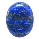 Lapis Lazuli Palm Stone - Pocket Massage Worry Stone for Natural Body Chakra Balancing, Reiki Healing and Crystal Grid