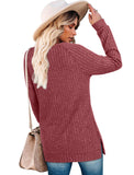 Bofell Womens Long Sleeve Tops Casual Tunic Sweaters for Women Winter Christmas Red XXL