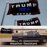 Donald Trump 2024 Flag For Trump Supporter Double Sided 3x5 feet 3 PLY Outdoor Patriotic American Flags With 2 Anti-Rust Brass Grommets - 100D Polyester With 3 Stickers Let's Go Brandon by NOAHIAN