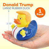 Large Donald Trump Rubber Duck - 3.15" Trump Rubber Duck , 1 Piece - Great for Jeep Ducking, Trump 2024 Gifts, Bath Tub Toys by 4E's Novelty