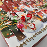 Christmas Advent Calendar Bracelet 24 Days Christmas Countdown Calendar Bracelets Set DIY Jewelry Making Kit 2024 Christmas New Year Birthday Gift