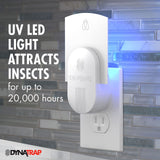 DynaTrap DT3005W-DS3 Fruit Fly, Gnat, Moth and Fly Discreet Outlet Trap - 3 Pack