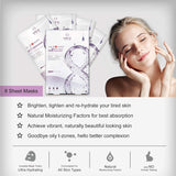 MIRAE Vitamin B & NMF 8mins Extreme Hydro Natural Soothing Facial Mask 5pcs