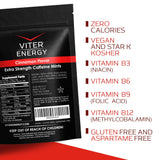 Viter Energy Extra Strength Caffeinated Mints 80mg Caffeine, B Vitamins, Sugar Free. (Cinnamon, 8oz, Bulk Bag)