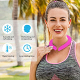 Neck Cooling Tube, Reusable Ice Neck Cooler Wearable Body Cooling Products for Outdoor Indoor, Neck Coolers for Hot Weather