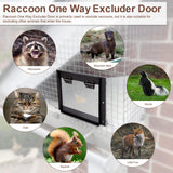 TOPOWN Metal Raccoon One Way Excluder Door One Way Door for Removal Raccoon Trap Contactless Excluder One Way Excluder Valve Raccoon Door One Way Eviction Door for Raccoon Exclusion Device