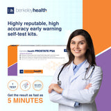 Berkeley Health Prostate PSA Home Test Kit | Determine Prostate-Specific Antigen (PSA) in Whole Blood | Fast & 92.34% Accurate | Easy to Follow Self Test Kit | 1 Test