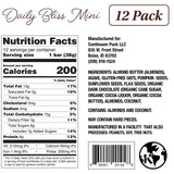 Protein Puck Vegan Protein Bars Mini Almond Butter, Dark Chocolate Flavor Daily Bliss | 5g Plant Based Protein | 12 Count