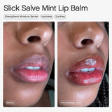 Topicals Slick Salve Mint Glossy Lip Balm | Soothes Discomfort, Strengthens Barrier and Provides Lasting Hydration & Relief | Vegan, Paraben-Free Formula with Hyaluronic Acid and Ceramides (0.5 Fl Oz)