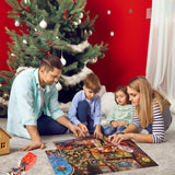 Christmas Advent Calendar Jigsaw Puzzle 1008 Piece, 2024 Holiday Advent Calendar, 24-Day Countdown Calendar Puzzle for Kids and Adults