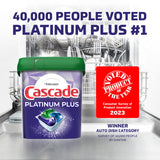 Cascade Platinum Plus ActionPacs Dishwasher Detergent Pods, Mountain, 52 Count