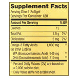 Essential Omega-3 Support for Heart, General, and Brain Health. Includes Luall Sticker + Omega-3 Spring Valley 1000mg Fish Oil 120 Soft Gels