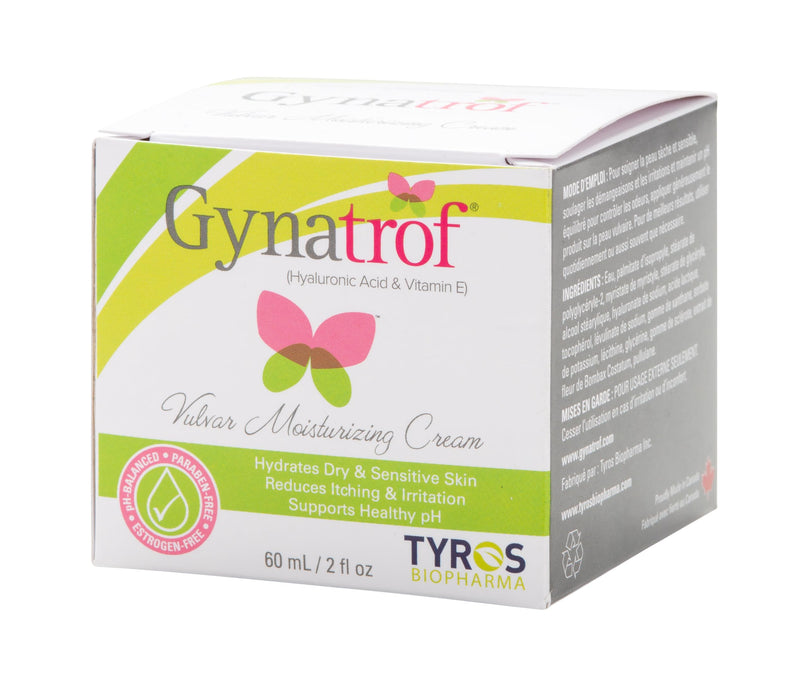 Gynatrof® Vulvar Moisturizing Cream – Feminine & Menopause Dryness, Irritation & Itch Relief, Estrogen Free, pH Balanced – Odor Control