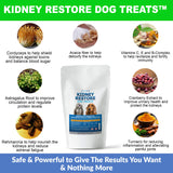 Kidney Restore Bacon Dog Treats 16oz for Petite Dogs. Low Protein Dog Treats for Kidney Support for Small Dogs. Renal Treats for Any Kidney Dog Diet.