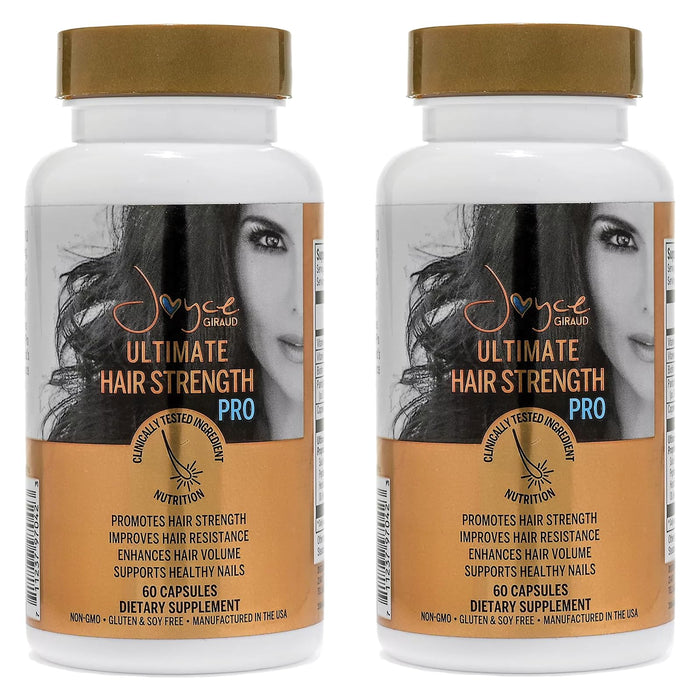 Miracle Elixir Collection Joyce Giraud Ultimate Hair Strength Supplements - Clinically Tested with Cynatine, Suitable for Men & Women - 60-Day Supply, 120 Capsules