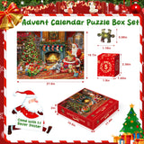 Puzzle Advent Calendar 2024 Christmas for Adult Kids,1008 Pieces Santa Workshop Jigsaw Puzzle,24 Days Christmas Countdown Advent Calendar Puzzle Home Decor Gifts for Teens Boys Girls,27.6 in x 19.7 in