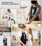 Wedding Gifts Engagement Gifts for Couples Mr and Mrs Aprons for Couples Gifts, Bridal Shower Gift Anniversary Christmas Gifts for Couple Mr and Mrs Gifts, 2 Pack Apron Gift Set