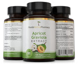 Florida Herbal Pharmacy, Apricot-Graviola Capsules 10:1 (120 Capsules) 500 mg per Capsule, 1000 mg Serving (Pack of 1)