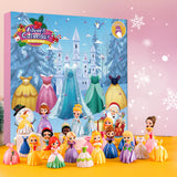 Advent Calendar Princess Transformable Toys for Girls 24 Days Christmas Countdown Calendars Princess Deformation Toy and Decorate Ideal for Christmas Fun Play Party Favor, Xmas Gifts, Classroom Prizes