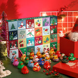 Advent Calendar 2024 Christmas Countdown Toys Rubber Ducks 24 Days of Fun Xmas Countdown Bath Toys Gift for Boys Girls Bath Time Ducks Blind Box Holiday Party Favors