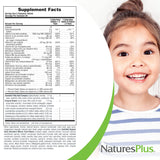 Natures Plus Animal Parade Source of Life Gold Children's Chewable Multivitamin - Assorted Cherry, Orange & Grape Flavors - 60 Chewable Tablets - Vegetarian, Gluten-Free - 30 Servings