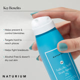 Naturium Salicylic Acid Body Spray 2%, Blemish-fighting & Pore Treatment, with Niacinamide plus Encapsulated Salicylic Acid, 4 oz