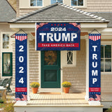 Trump 2024 Flag 3x5Ft Trump Flags with MAGA Large Hanging Banners Heavy Duty Polyester Outdoor Porch Set Vivid Color Donald Trump Sign for Garden Yard Wall