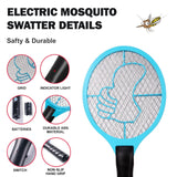 SUPERDRIVE Bug Zapper 2 Pack 3000 Volts Electric Fly Swatter Fly Killer Racket for Indoor and Outdoor 2AA Batteries not Included,Circular…